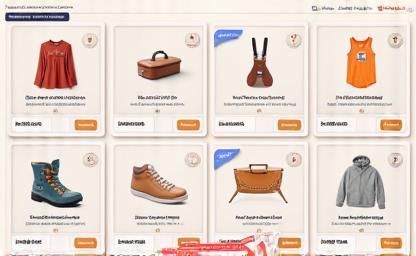 Illustration of online shopping cart with personalized items